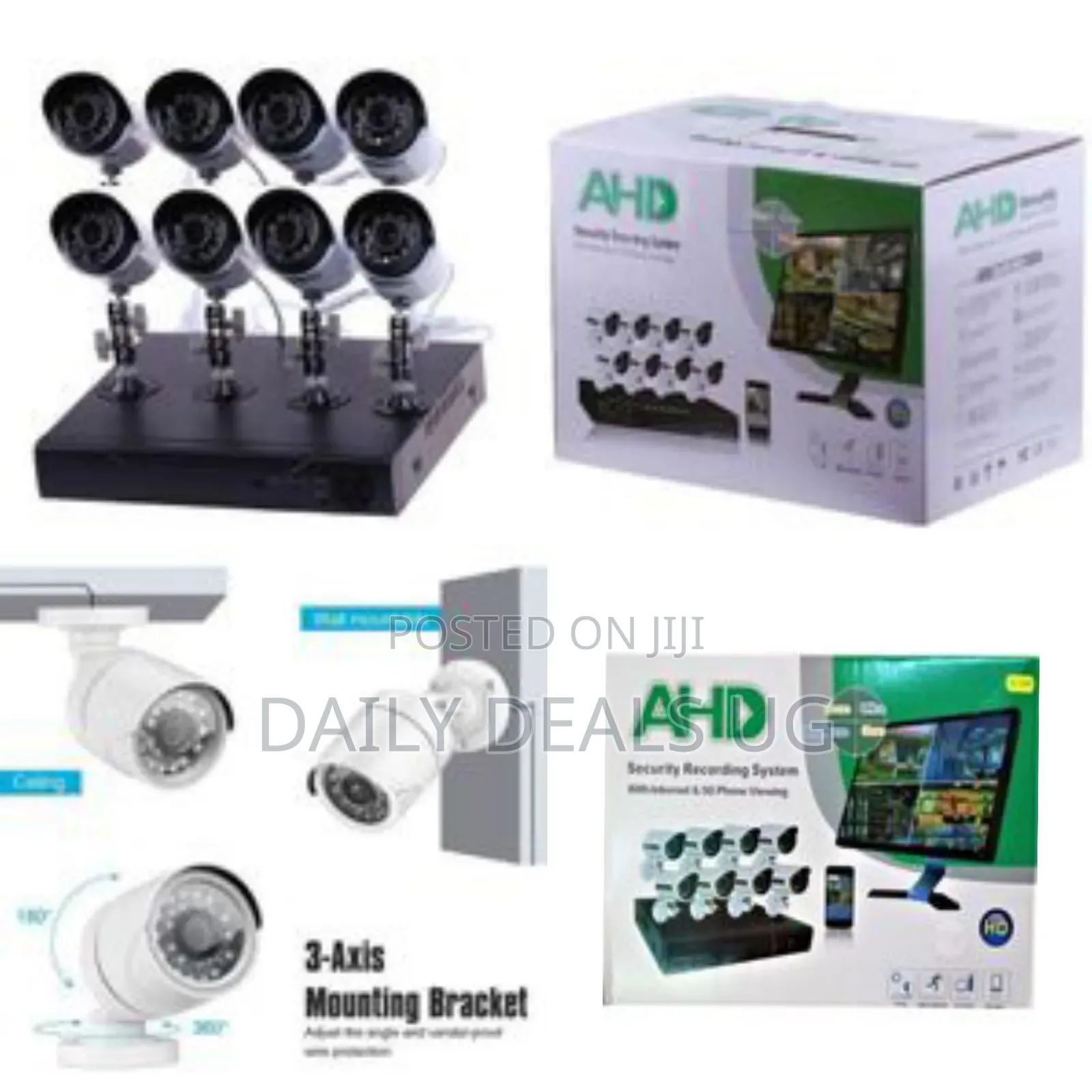 Adh 8-Channel High-Definition CCTV Security Camera System - Multicolor