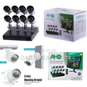 Adh 8-Channel High-Definition CCTV Security Camera System - Multicolor