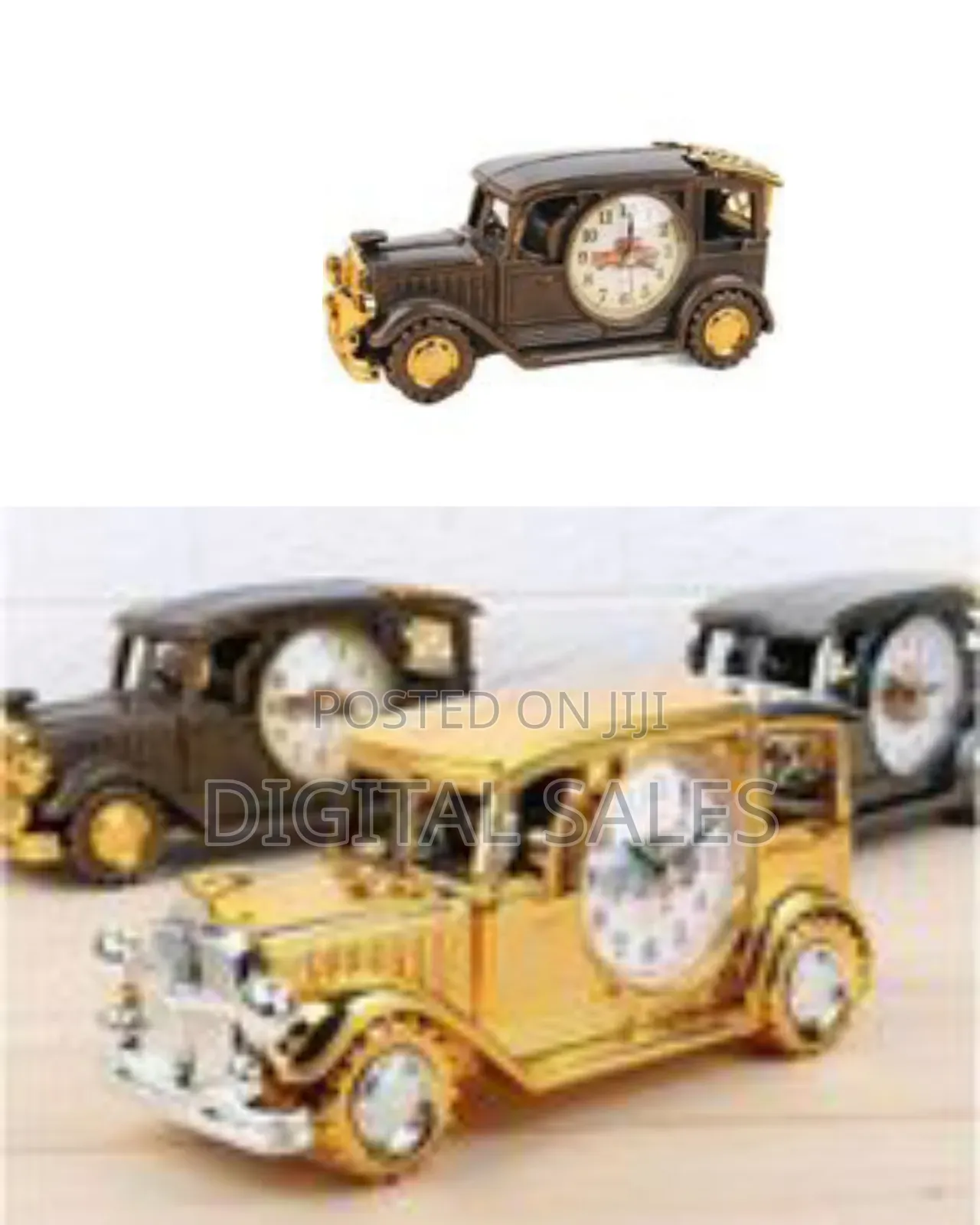 Vintage Antique Car Decorative Alarm Clock