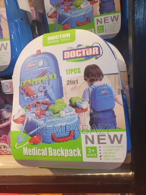 2-in-1 Medical Backpack Toy Set for Kids (10pieces)
