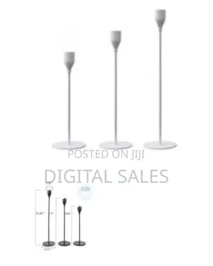 Modern Metal Taper Candle Holder Set (3-Piece)