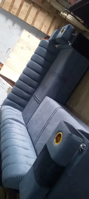 L Sofa Set With Cupholders