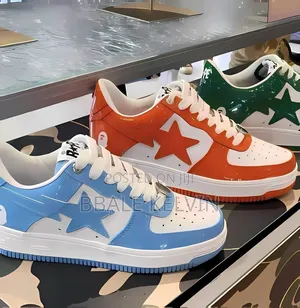 Bathing Ape Bape Sta Low-Top Sneakers in Patent Leather