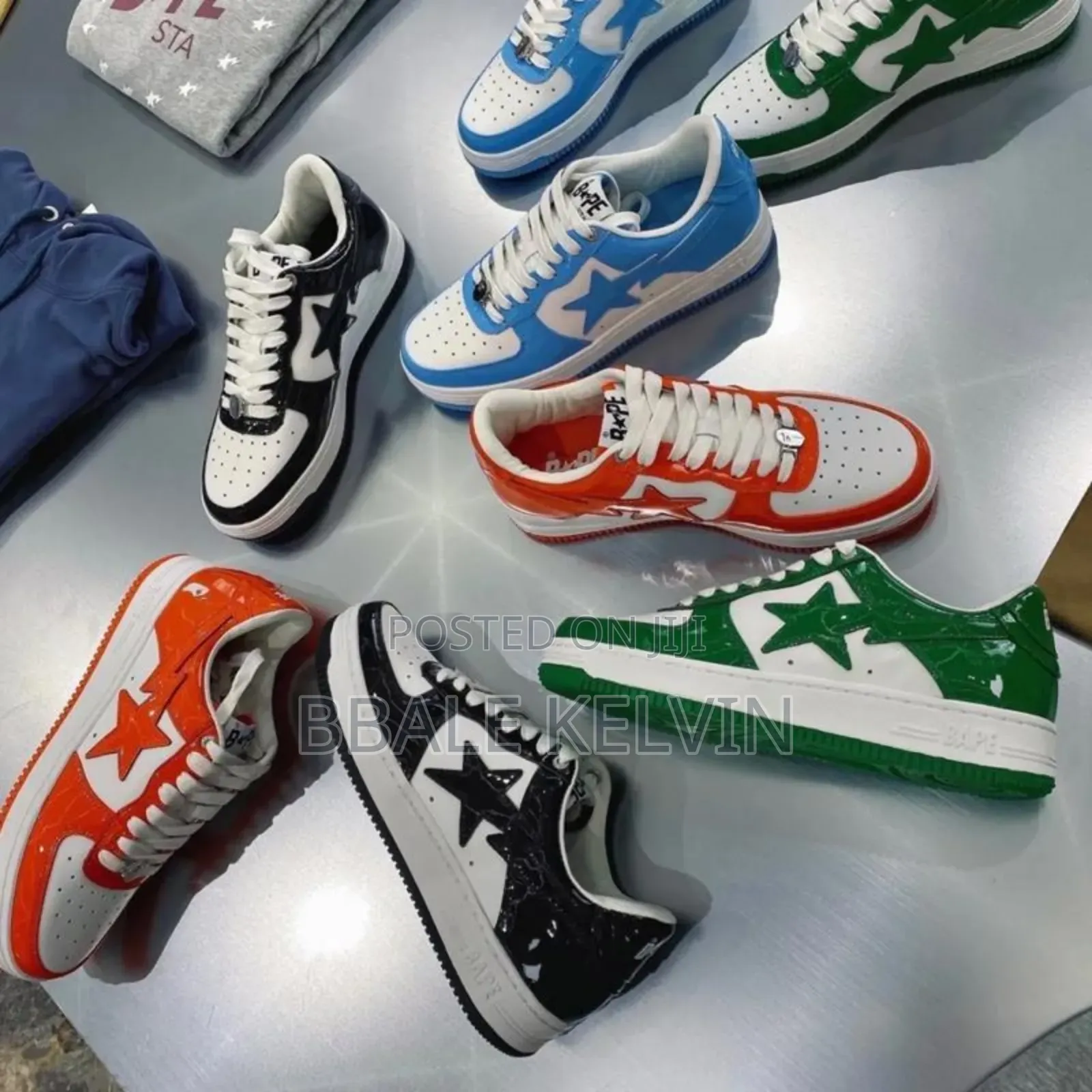 Bathing Ape Bape Sta Low-Top Sneakers in Patent Leather