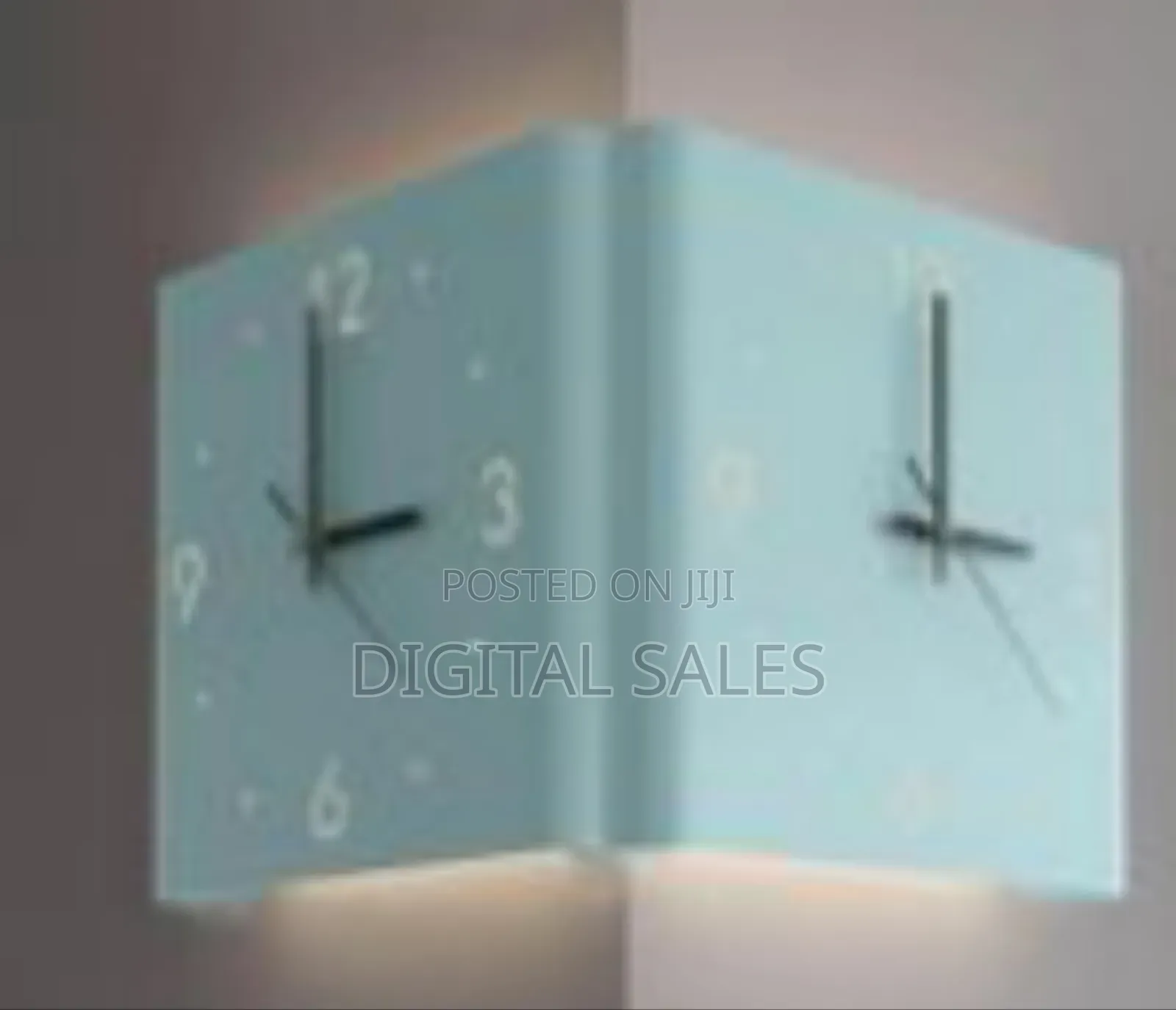 Modern Illuminated Corner Wall Clock