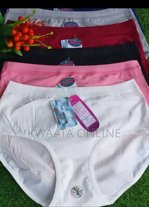6 Pc Cotton Underwear (Woman Brand) Stretch Low Rise Panties (M-4xl)