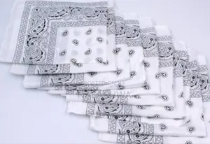 12 Pieces of Good Looking White Bandana