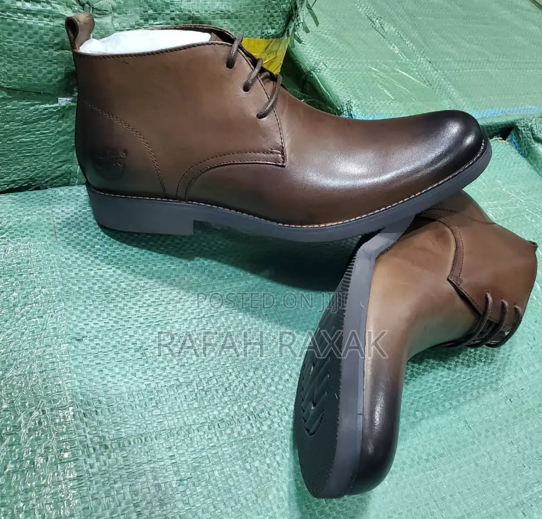 Men’S Dark Brown Timberland Formal/Gentle Leather Boots