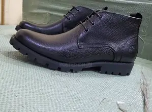 Men’S Black Timberland Premium Leather Formal Boots
