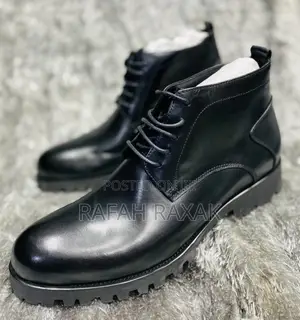 Men’S Black Clarks Formal/Gentle Leather Boots