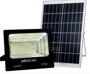Neelux 200w Led Solar Flood Light – Ip66 Waterproof Outdoor Light