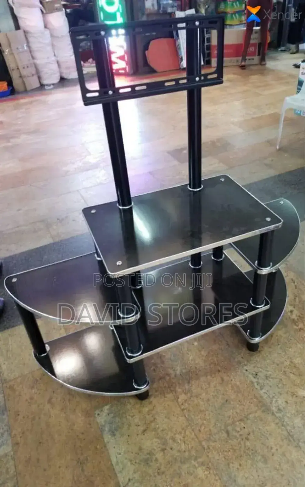 Strong Tv Stand 3 Glass Steps