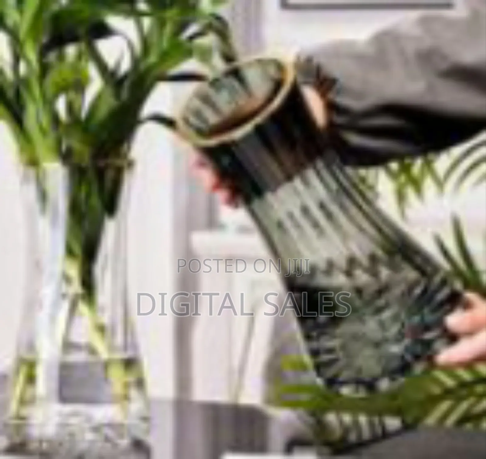 Elegant Fluted Glass Flower Vase