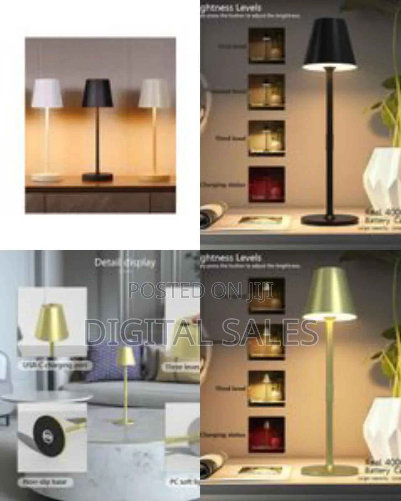 Timjorman Led Cordless Table Lamp