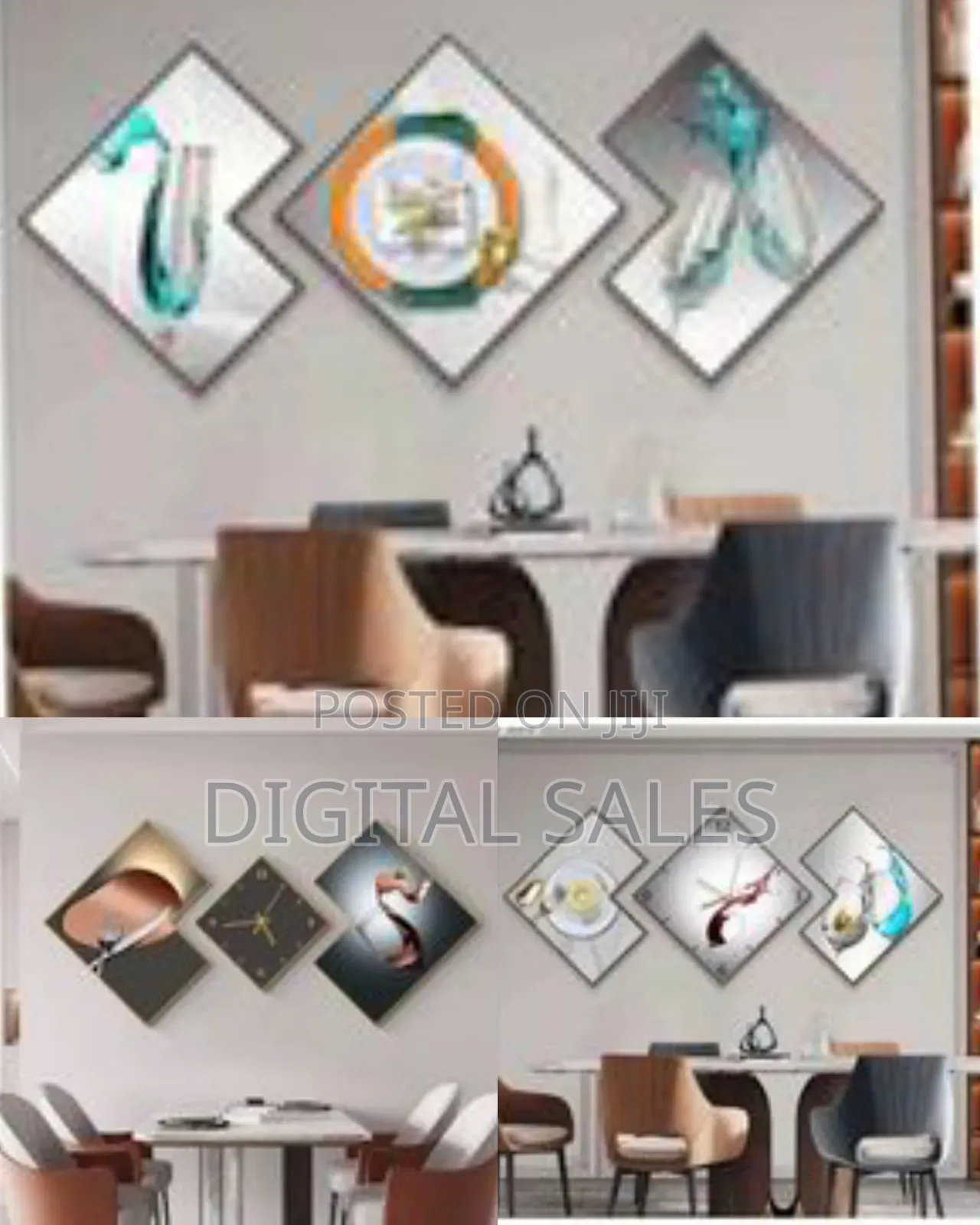 3-Piece Decorative Wall Clock