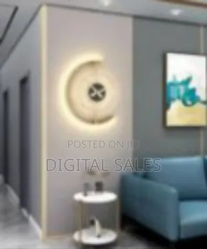 Modern Luminous Wall Clock With Led Backlight