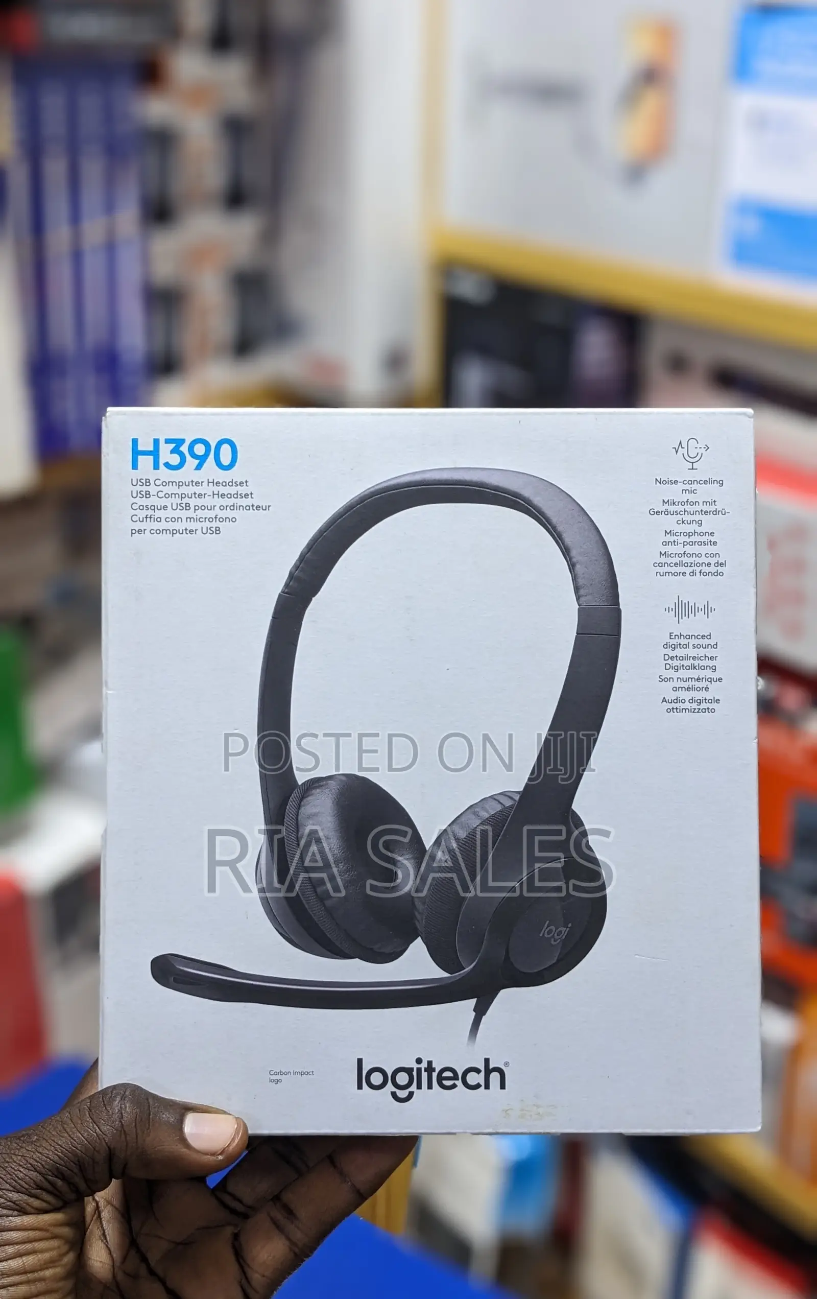 Logitech H390 Wired Headphones With Mic, Usb-a Headset With Microphone