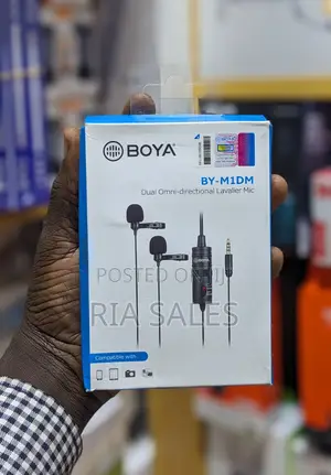 Boya Lavalier Dual Omni-Directional Microphonebym1dm