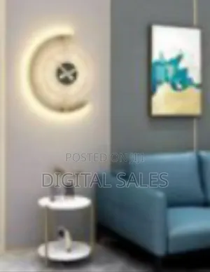 Modern Geometric Illuminated Wall Clock
