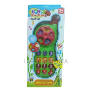 Baby Toy Button Phone - Lights, Music, Battery Operated.