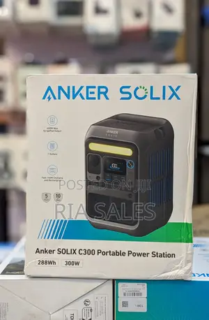 Anker Portable Power Station Solix C300, 288wh Lifepo4 Battery, 300w