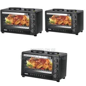 Boma All-in-One Mini Oven With Double Hot Plate (50l) - Multicolor
