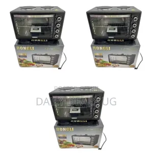Rongli 3200w Electric Oven With Dual Hot Plates (48 Litres)