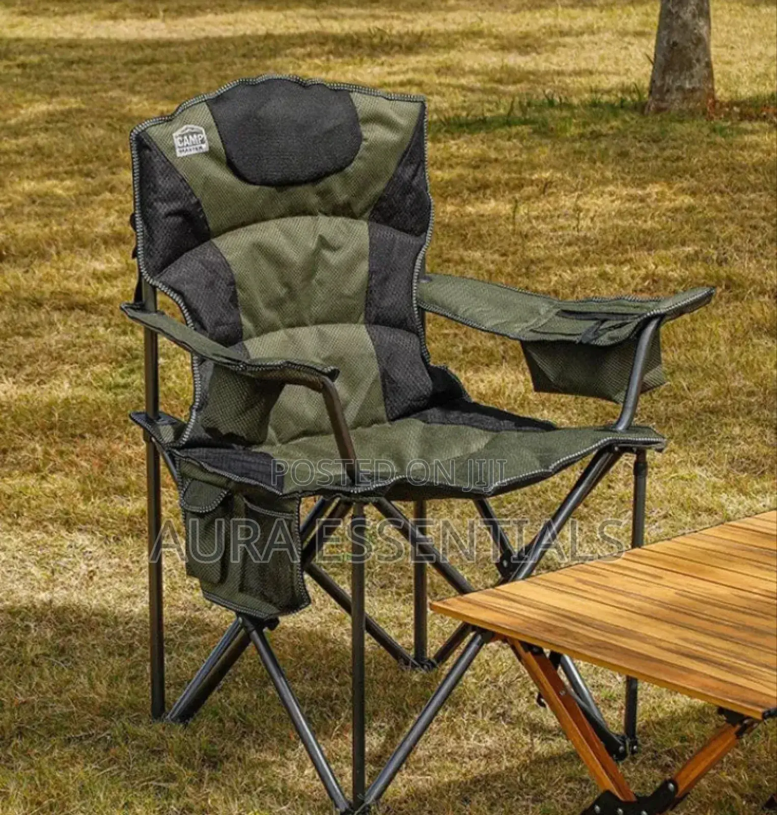 Campmaster Expedition Deluxe Camping Chair With Side Pocket
