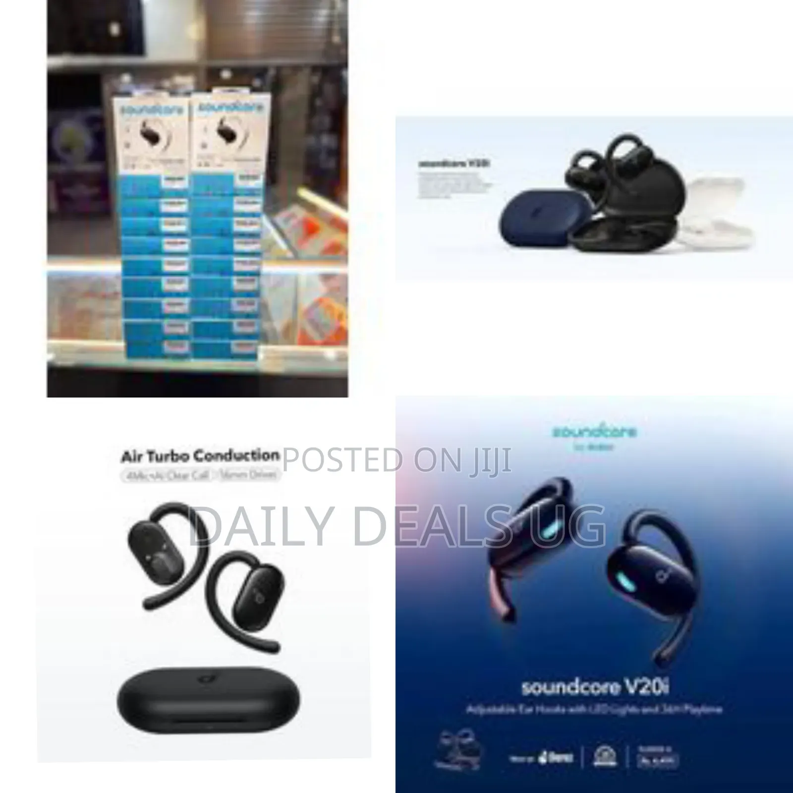 Soundcore V20i Open-Ear Air Conduction Earbuds - Multicolor