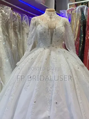 Wedding Gown for Hire Floral Longsleeved
