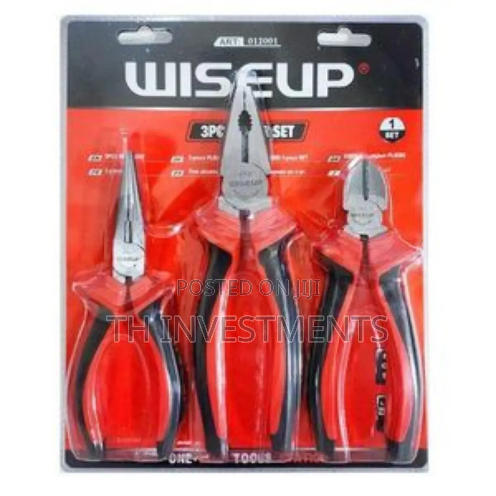 3pcs 8inch Inch Heavy Duty Long Nose Combination Cutter Plier