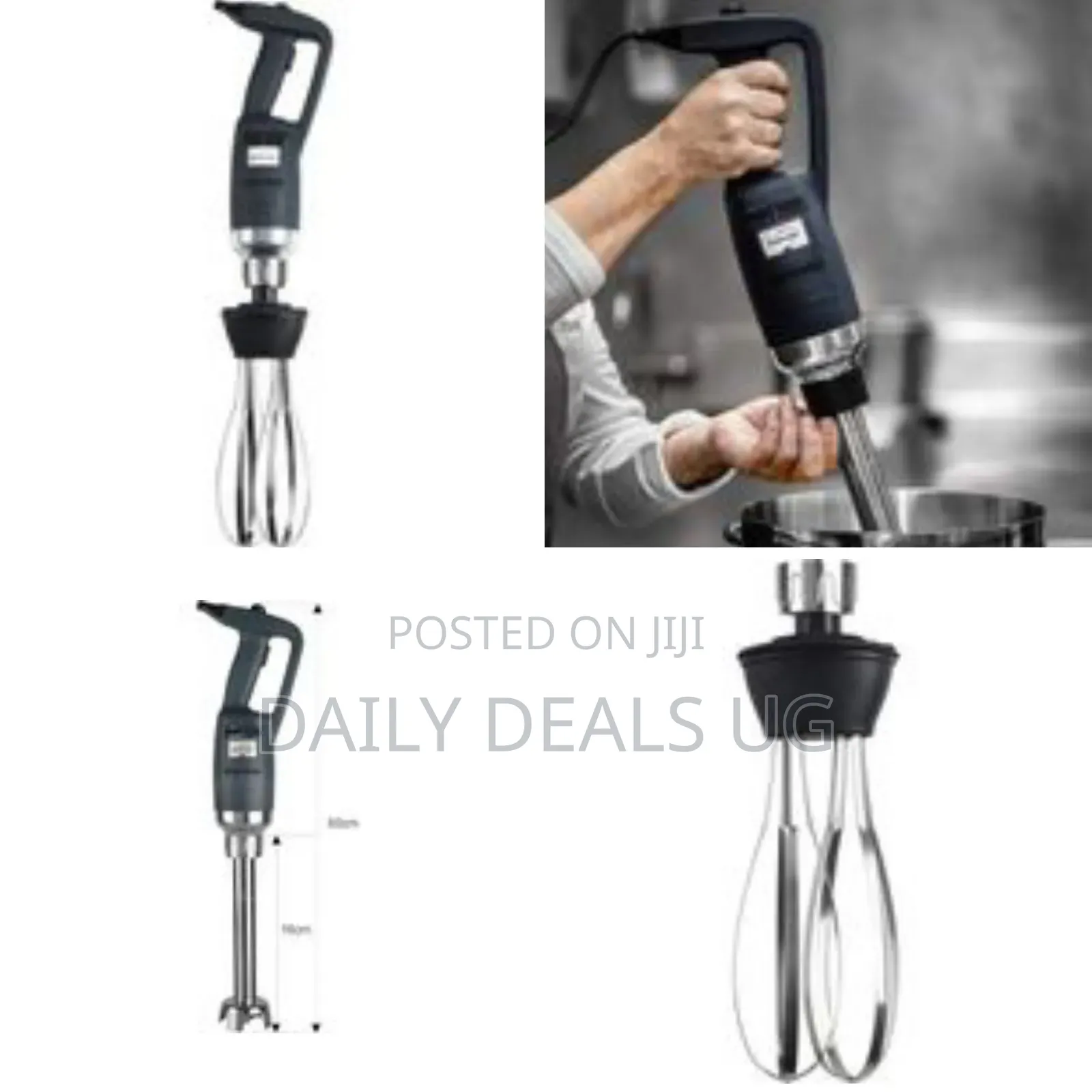 Professional Immersion Blender With Whisk Attachment - Multicolor