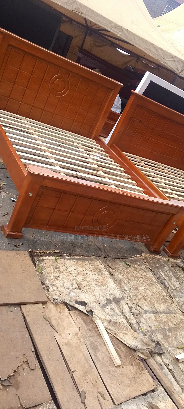 5*6 Brown Colored Bed