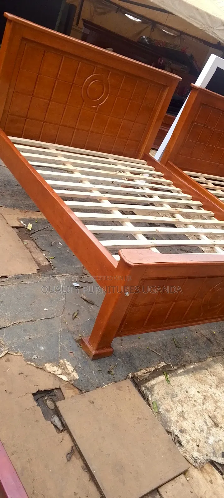5*6 Super Quality Brown Bed