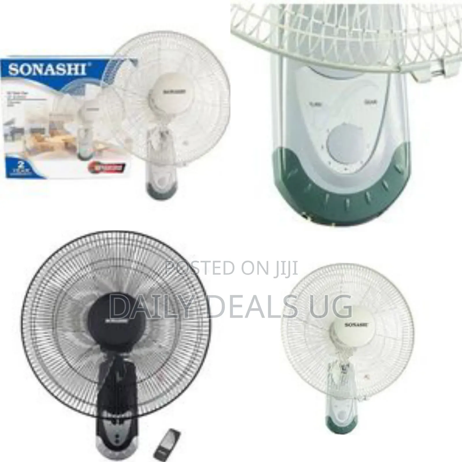 Sonashi 16 Inch Remote Controlled Wall Fan