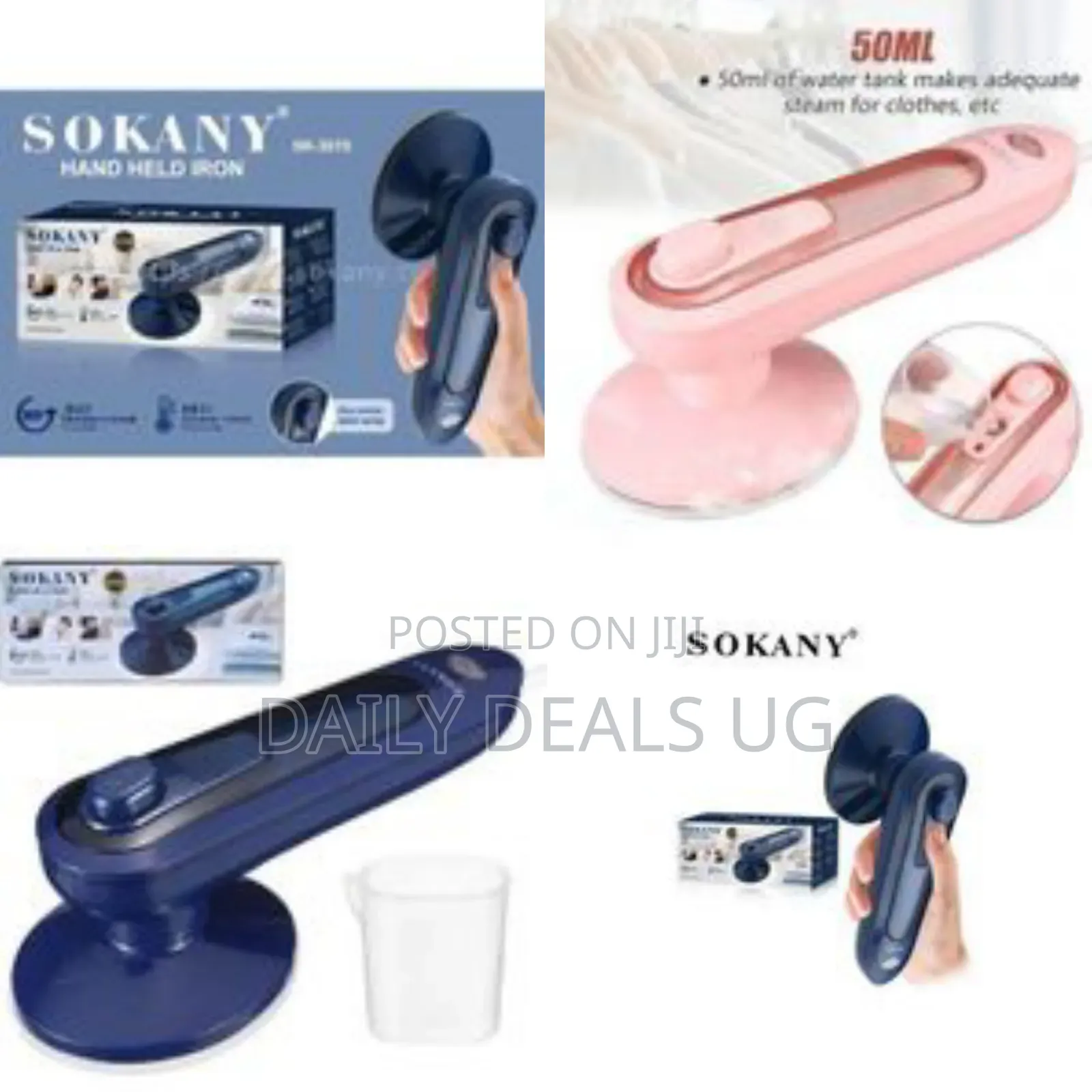 Sokany Hand-Held Portable Iron Steamer - Multicolor