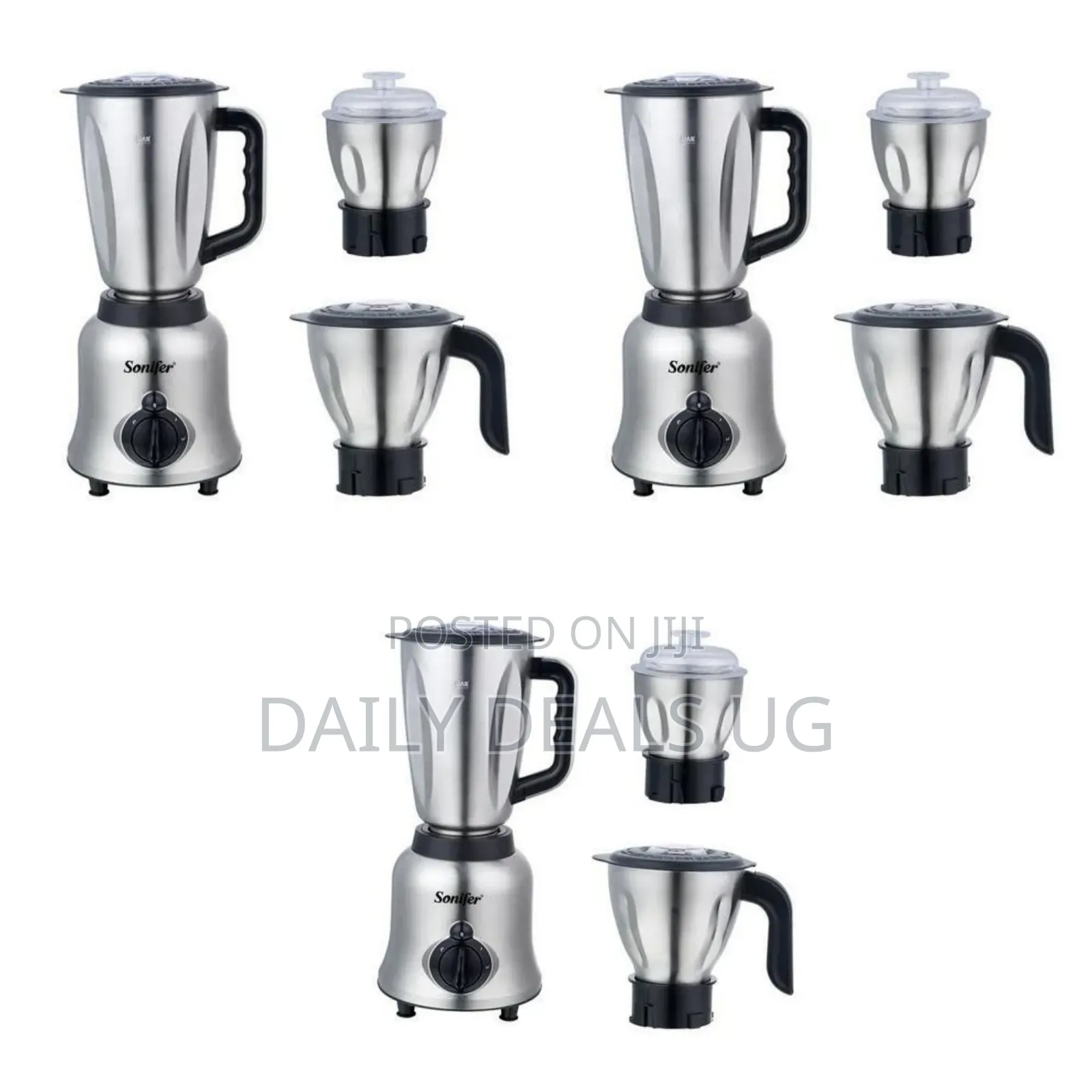 Sonifer 3 in 1 Stainless Steel Electric Blender