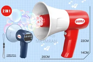 Summer 2-in-1 Outdoor Led Music Bubble Machine Kids' Microphone