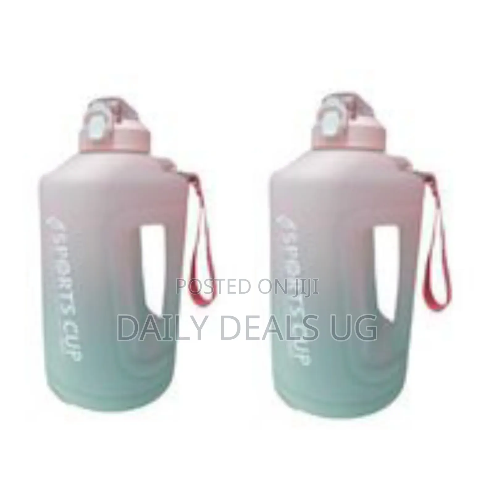 Large Capacity Gradient Sports Water Bottle - Multicolor