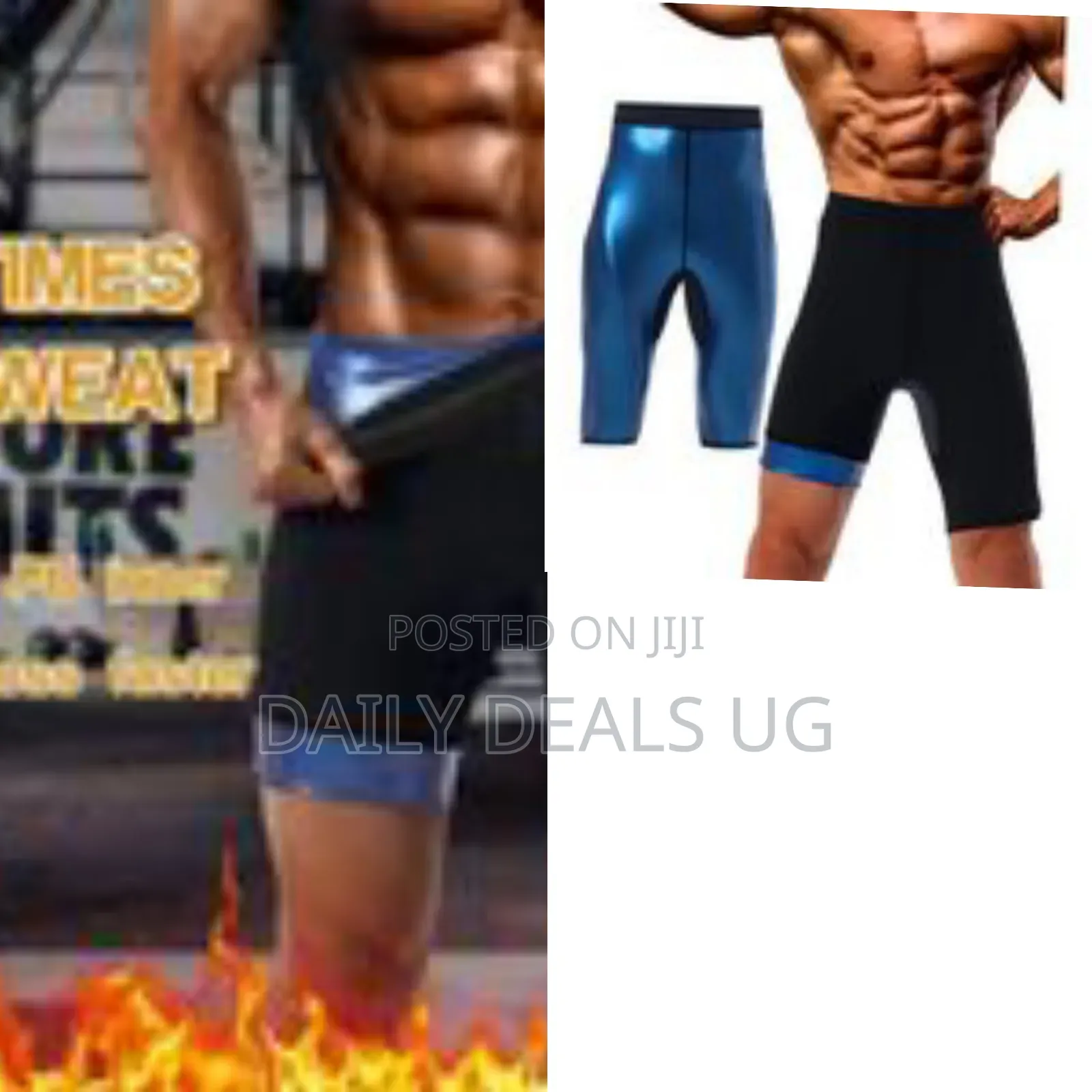 Men's Sweat-Enhancing Sauna Workout Shorts - Multicolor