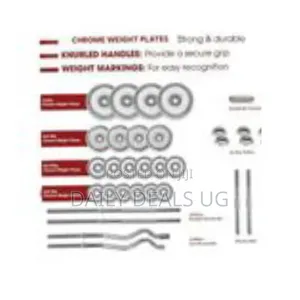 Portable Adjustable Barbell Dumbbell Set - Multicolor
