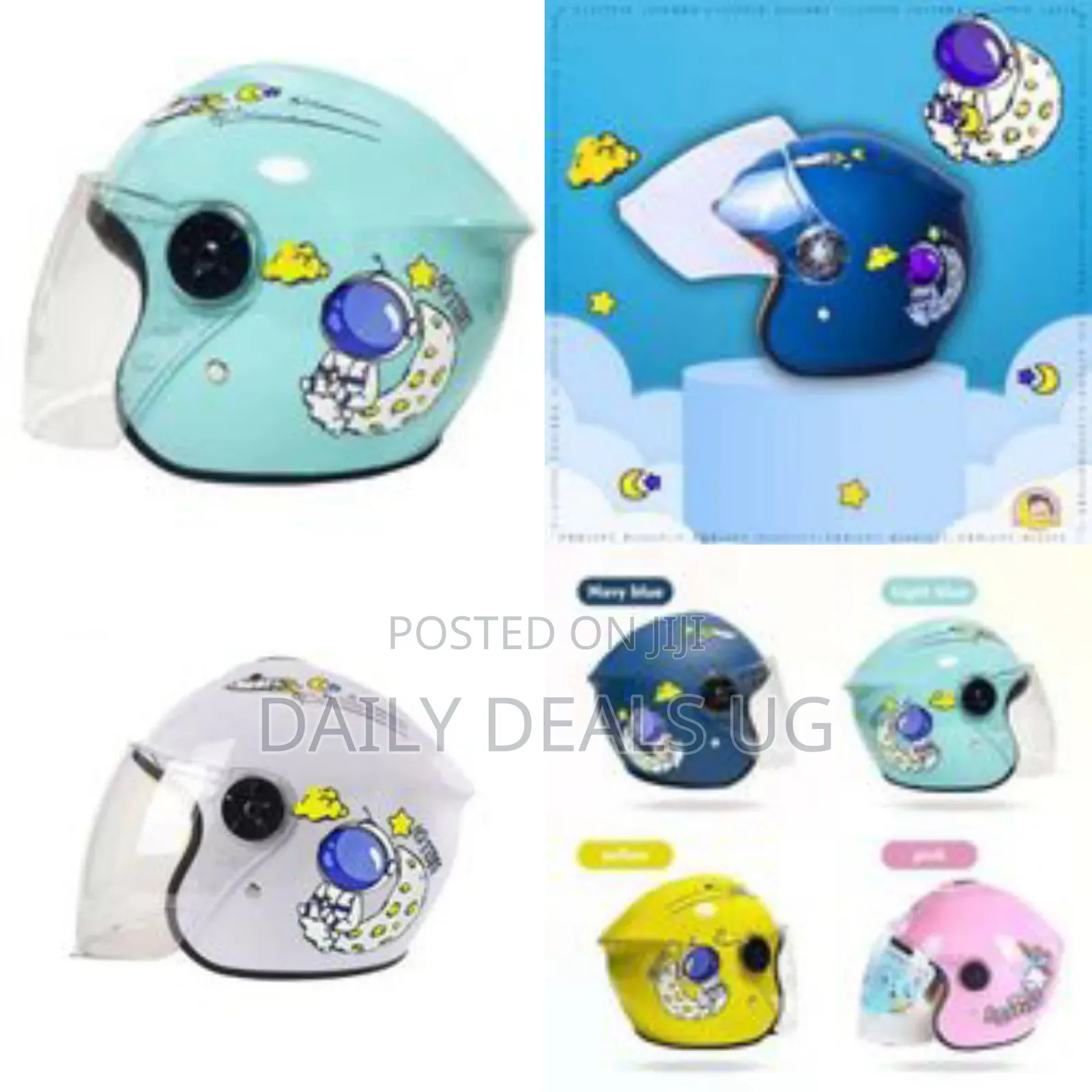 Kids' Open-face Motorcycle Scooter Helmet Collection - Multicolor