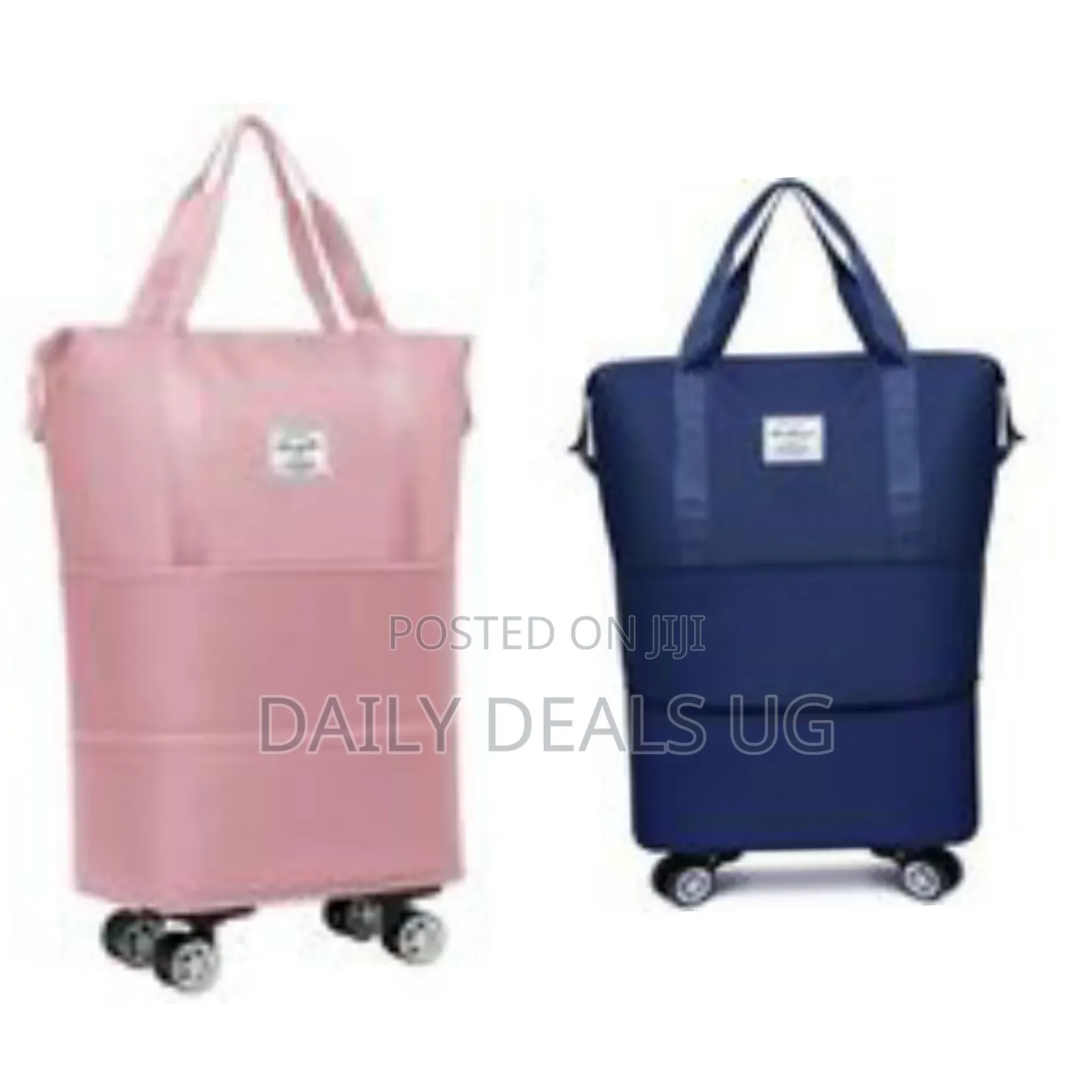 Versatile Expandable Rolling Tote Bag - Multicolor