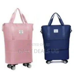 Versatile Expandable Rolling Tote Bag - Multicolor