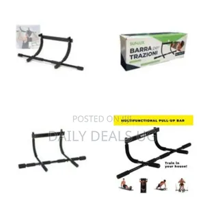 Multi-Grip Doorway Pull-Up Chin-Up Bar - Multicolor