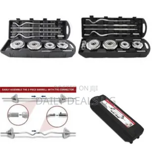 Adjustable Barbell and Dumbbell Weight Set With Carrying Case