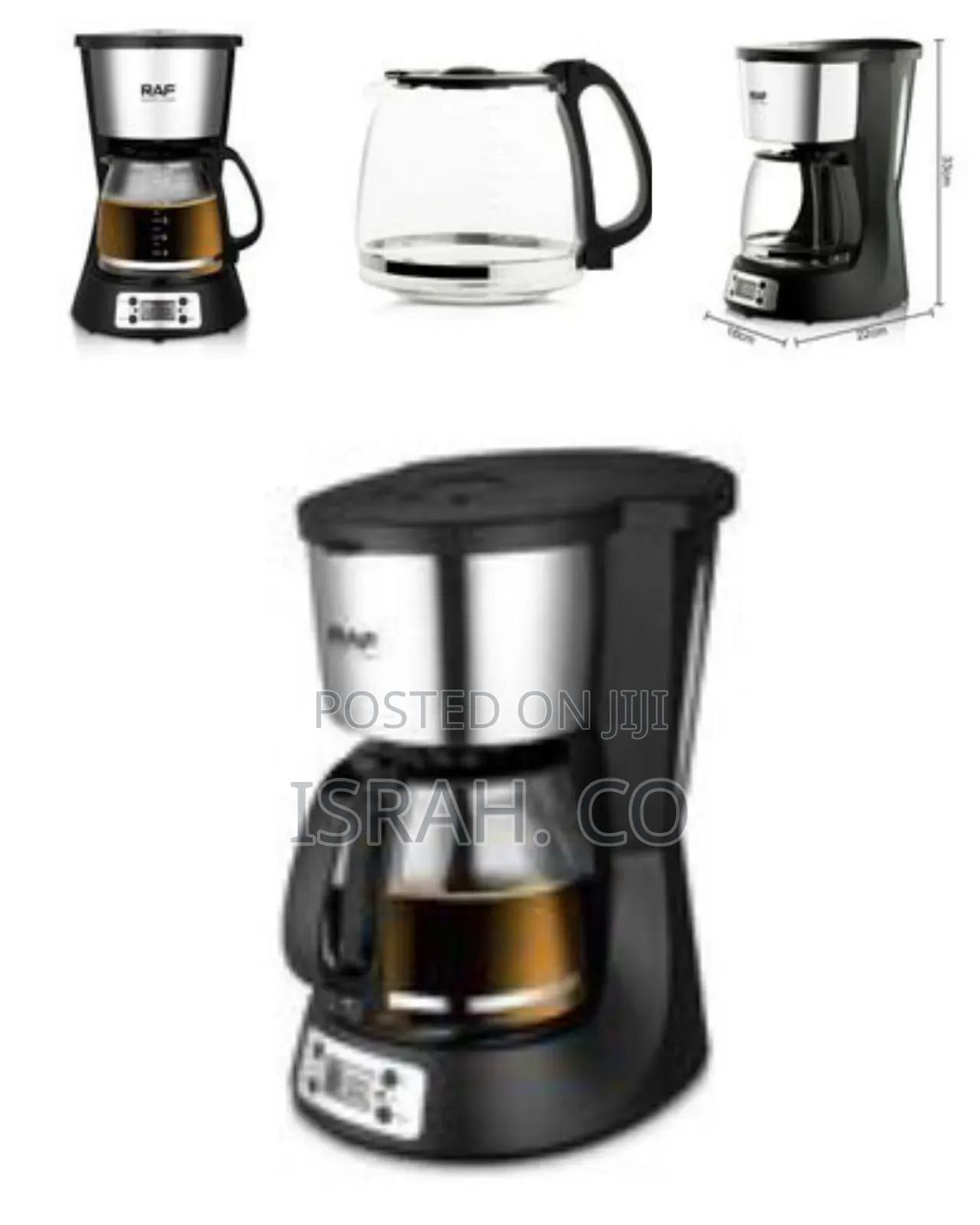 Raf Automatic Drip Coffee Maker With Digital Display