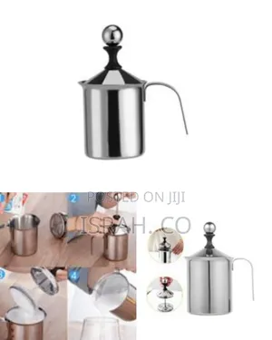 Stainless Steel Manual Milk Frother / Foamer - Multicolor