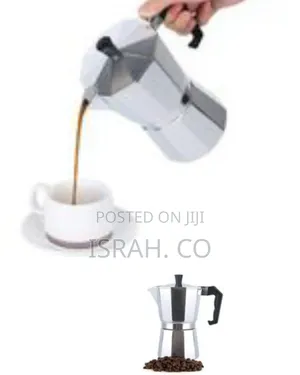 Faceted Aluminum Moka Pot / Stovetop Espresso Maker