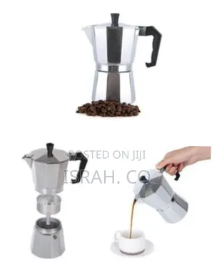 Faceted Aluminum Moka Pot / Stovetop Espresso Maker